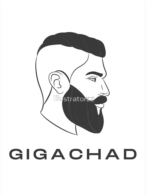 Giga Chad Sticker For Sale By Illustratorzz Redbubble