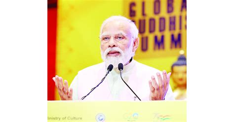 Pm Narendra Modi Addressing Inaugural Session Of Global Buddhist Summit