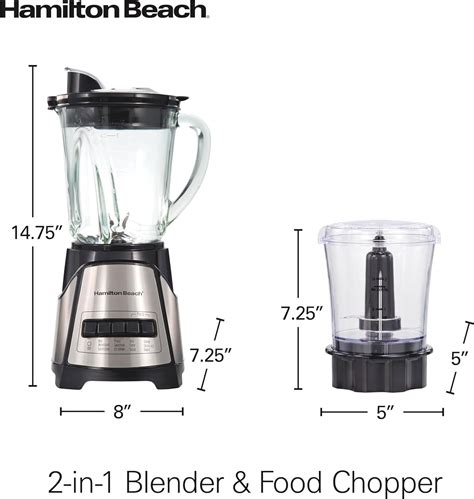 Hamilton Beach Power Elite Blender For Shakes And Smoothies With 3 Cup