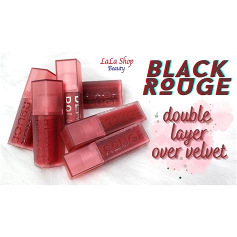 Full Version Son Kem Black Rouge Double Layer Over Velvet Shopee