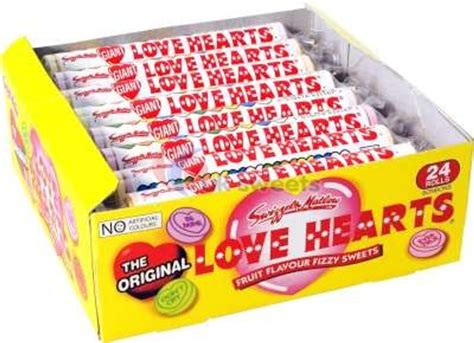 Swizzels Giant Love Hearts 39g British Giant Love Hearts Imported