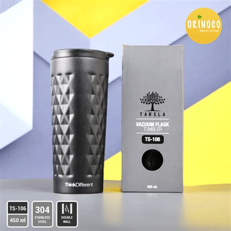 Jual Orinoco Mug Gelas Full Black Ts 106 Coffee Mug Fancy Stainless Double Wall 450ml Mug Elegan