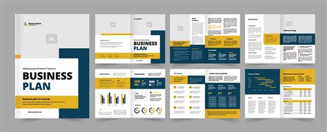 Business Plan layout Template 27513835 Vector Art at Vecteezy