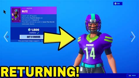 When Will The Nfl Skins Come Back In Fortnite 2024 Nan Lauren