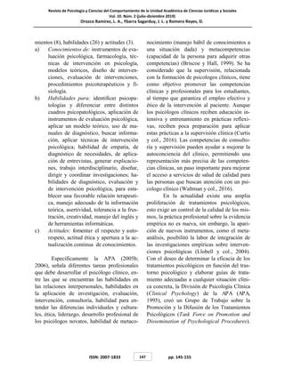 Dialnet Competencias Enlapracticadelpsicologoclinicoentamau Pdf