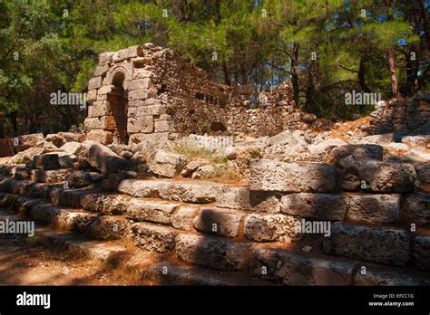 The Ruins Of The Ancient City Of Phaselis Antalya Turkey Stock Photo