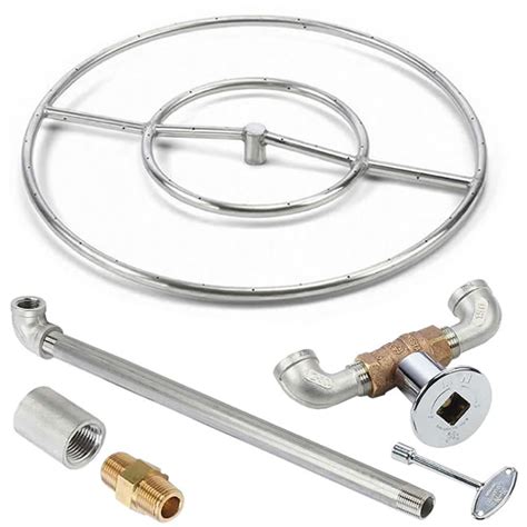 Stainless Steel 24 Inch Gas Fire Pit Ring Kit