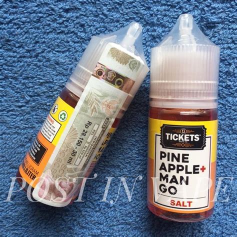 Jual Tickets Brew Pineapple Mango 30ml Salt Nic Liquid Vape By EJM