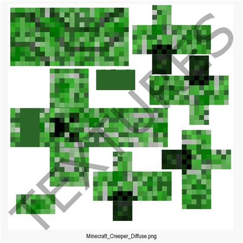 Minecraft Creeper 3d Model 19 3ds C4d Fbx Obj Max Ma Free3d