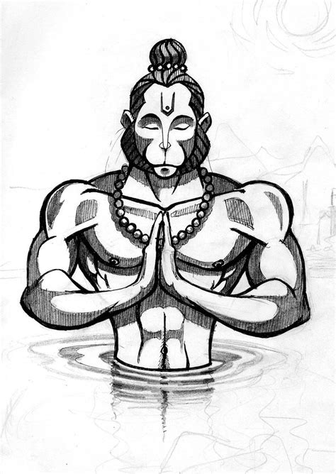 Hanuman Body Sketch