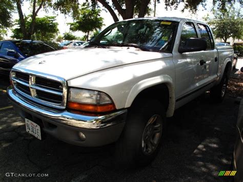 2004 Bright White Dodge Dakota Slt Quad Cab 4x4 36332730 Photo 4 Car Color