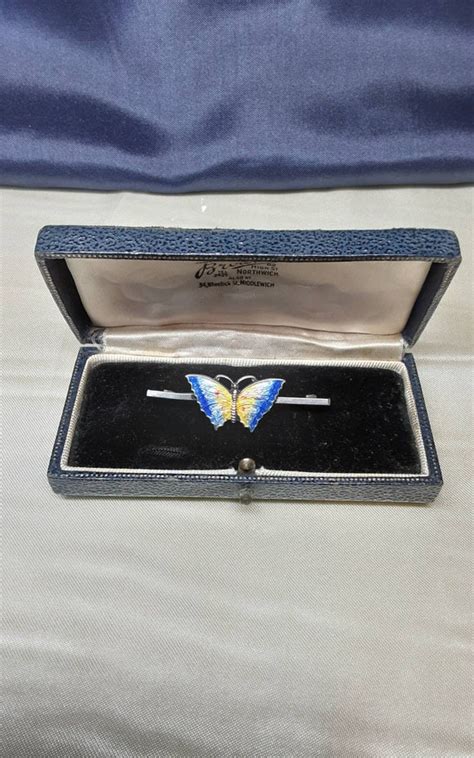 Stunning Art Deco Butterfly Wing Brooch Thomas L Mott Gem