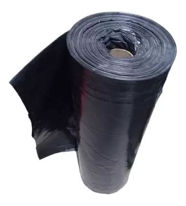 Hule Negro Para Construcción Compacto 6x20 Mts Calibre 600 en venta en