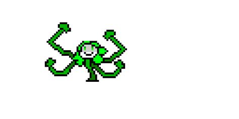 Emerald Flowey Phase 1 Pixel Art