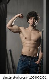 Sexy Fitness Athlete Naked Torso Posing Stock Photo 1056077171 Shutterstock