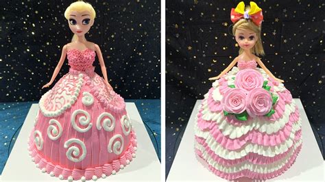 Perfect Barbie Cake Decorating Tutorials For Baby Girls Birthday