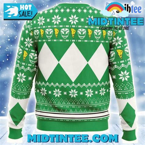 Mighty Morphin Green Ranger Power Rangers Ugly Christmas Sweater