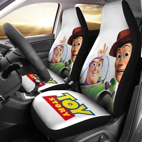 Toy Story Car Seat Covers Set Woody Buzz Lightyear Car Etsy