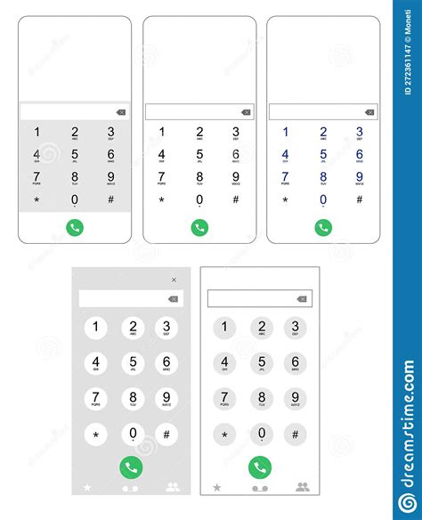 Mobile Phone Numbers Panel Cell Phones Digital Dialing Communication