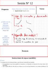 Segunda Derivada S C Lculo Diferencial Pucp Upch Apuntes De