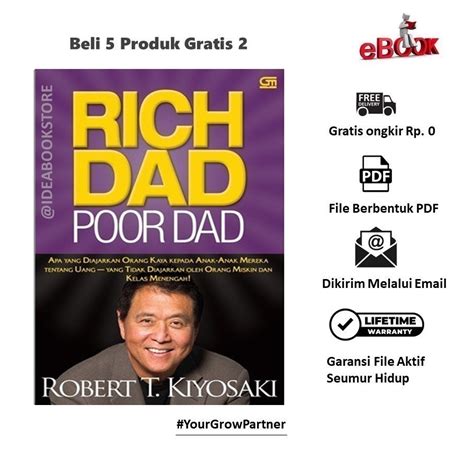 Jual Rich Dad Poor Dad Robert T Kiyosaki Bahasa Indonesia Aksara