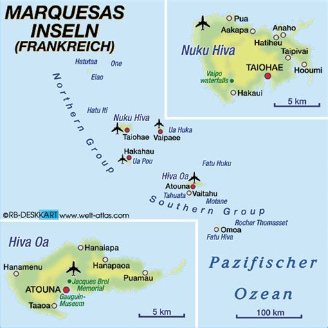 Map Of Marquesas Islands | Islands With Names