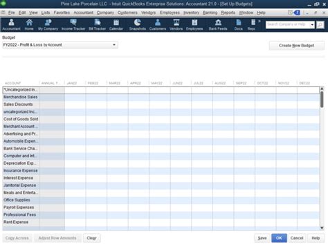 How To Set Up A Budget In Quickbooks 2021 Dummies