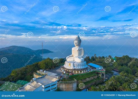 Areial Photography Phuket Big Buddha in Sunrise Stock Image - Image of ...