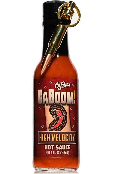 Caboom High Velocity Hot Sauce With Bullet Keychain