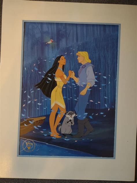 Vintage Disney 1995 Pocahontas Lithograph Print, Original Pocahontas ...