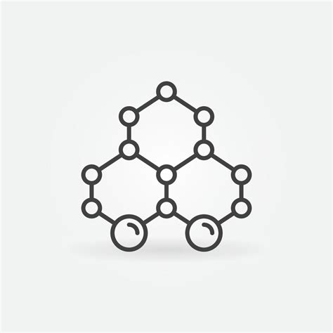 Abstract Chemical Compound Vector Scientific Research Outline Icon 15770357 Vector Art At Vecteezy