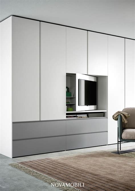 Gola Wardrobe With Built In Tv By Novamobili