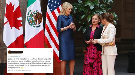 Critican En Redes La Imagen Desaliñada De Beatriz Gutiérrez Müller Con Vestido De Carolina Herrera