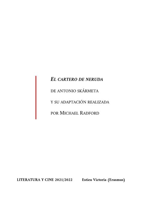 Trabajo Final Lite Y Cine Victoria EL CARTERO DE NERUDA DE ANTONIO SK