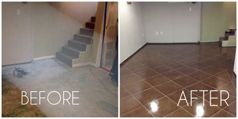 Staining Old Concrete Basement Floor Flooring Tips