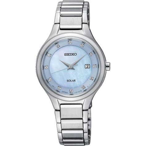 Seiko Ladies Diamond Solar Bracelet Watch