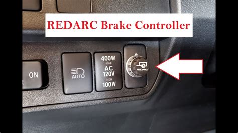 Redarc Electric Trailer Brake Controller Installed On Toyota