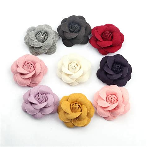 Cam Lia Flor Acess Rios 6 5cm Artesanal Diy Corsage Duplo Face Feltro