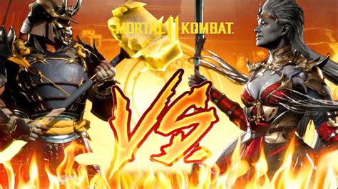 Mortal Kombat 11 Shao Kahn Vs Sindel Epic Fight Youtube