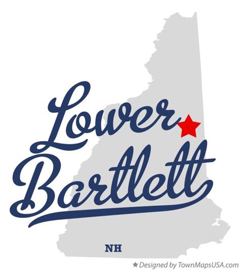 Map of Lower Bartlett, NH, New Hampshire