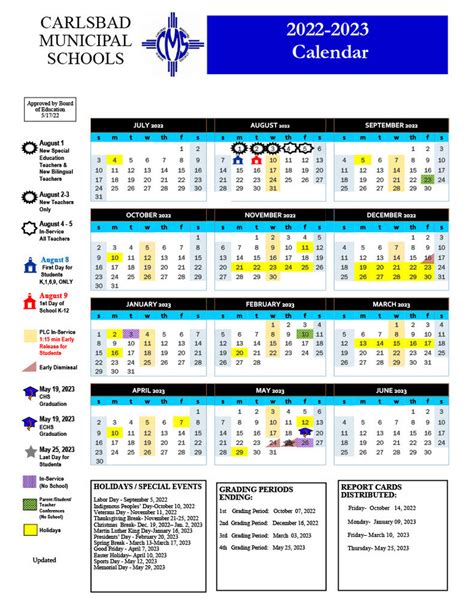 Carlsbad Nm School Calendar Gwenni Angelica