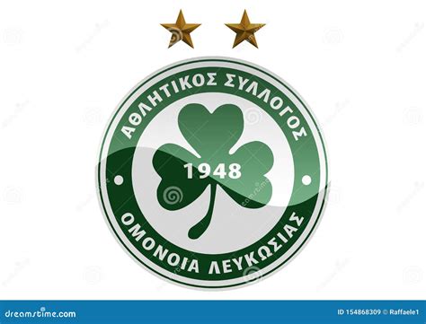 omonia fc logo editorial stock image illustration  soccer