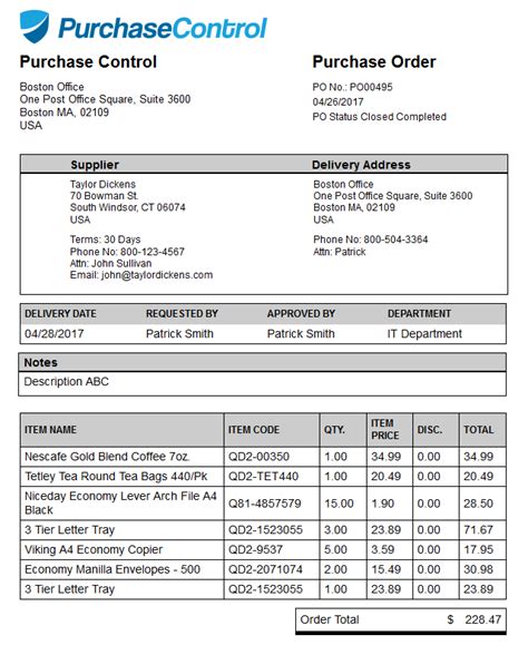 Purchase Order Po Process And Procedures Purchasecontrol