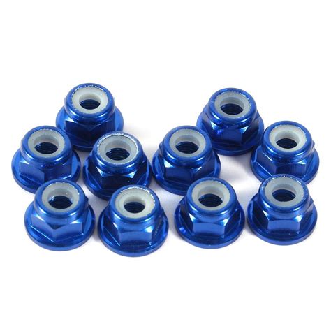 Pcs Flanged M Lock Nuts Hex Self Lock Nuts Cnc Aluminum Flanged