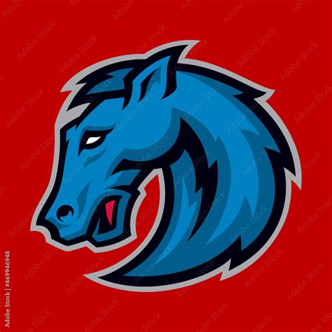 Mustang Vector Mascot. Sports emblem Stock Vector | Adobe Stock