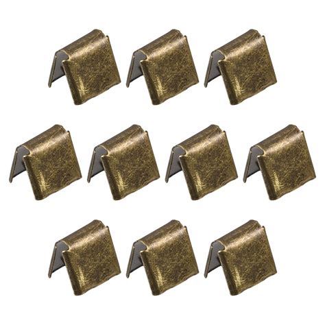 Belt Buckle End Tips Mm Ribbon Crimp Clasps For Diy Bronze Tone