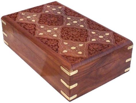 Multi Shapes Polished Sheesham Wood Box Color Brown At Best Price In