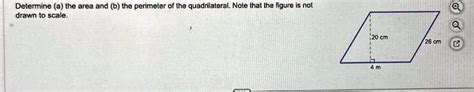 Solved Determine A The Area And B The Perimeter Of The Quadrilateral