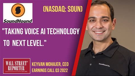 SoundHound AI NASDAQ SOUN CEO Keyvan Mohajer Taking AI Voice To