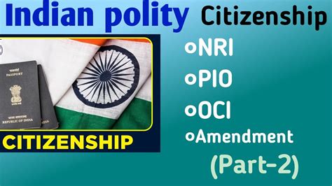 Citizenship In Indian Constitution Indian Polity Handwritten Notes